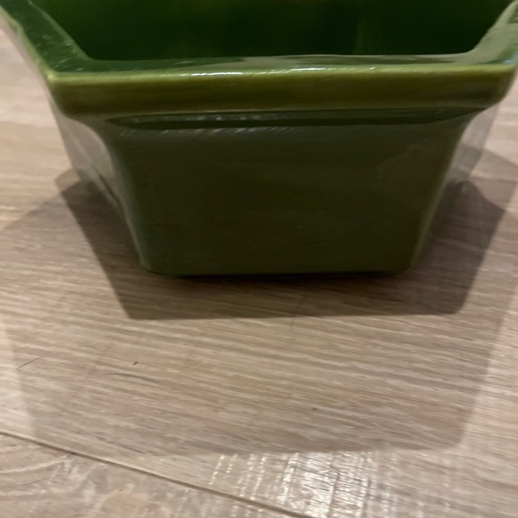 Vintage 1983 Haeger Pottery Hexagon Bowl Planter 4003 In in DEEP GREEN - Picture 6 of 12